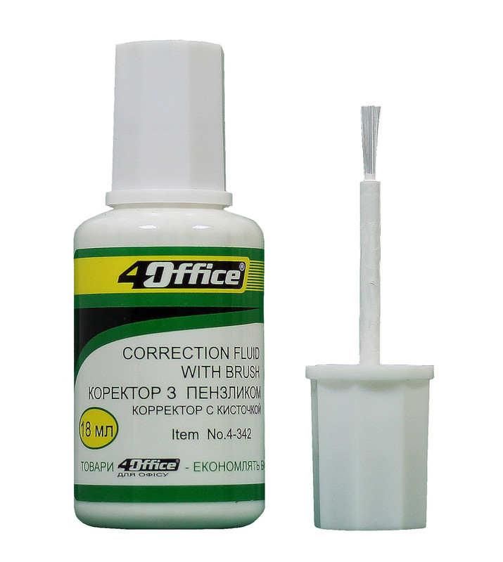 Рідкий коректор 4OFFICE (4-342), 18 мл